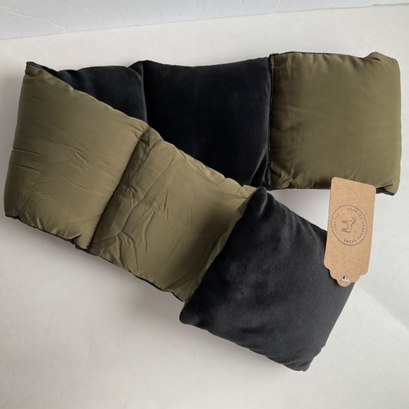 Hockley General Store Scarf Women’s Puffer Scarf Olive Gree & Black NWT - Picture 2 of 7